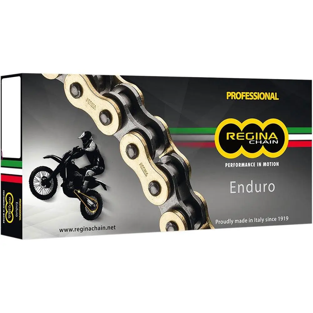 REGINA hnací řetěz 520ZSE (112 článků) Z-RING ENDURO ULTRALIGHT do 500ccm (zlatá) včetně spojek (135ZSE/1000) ( )