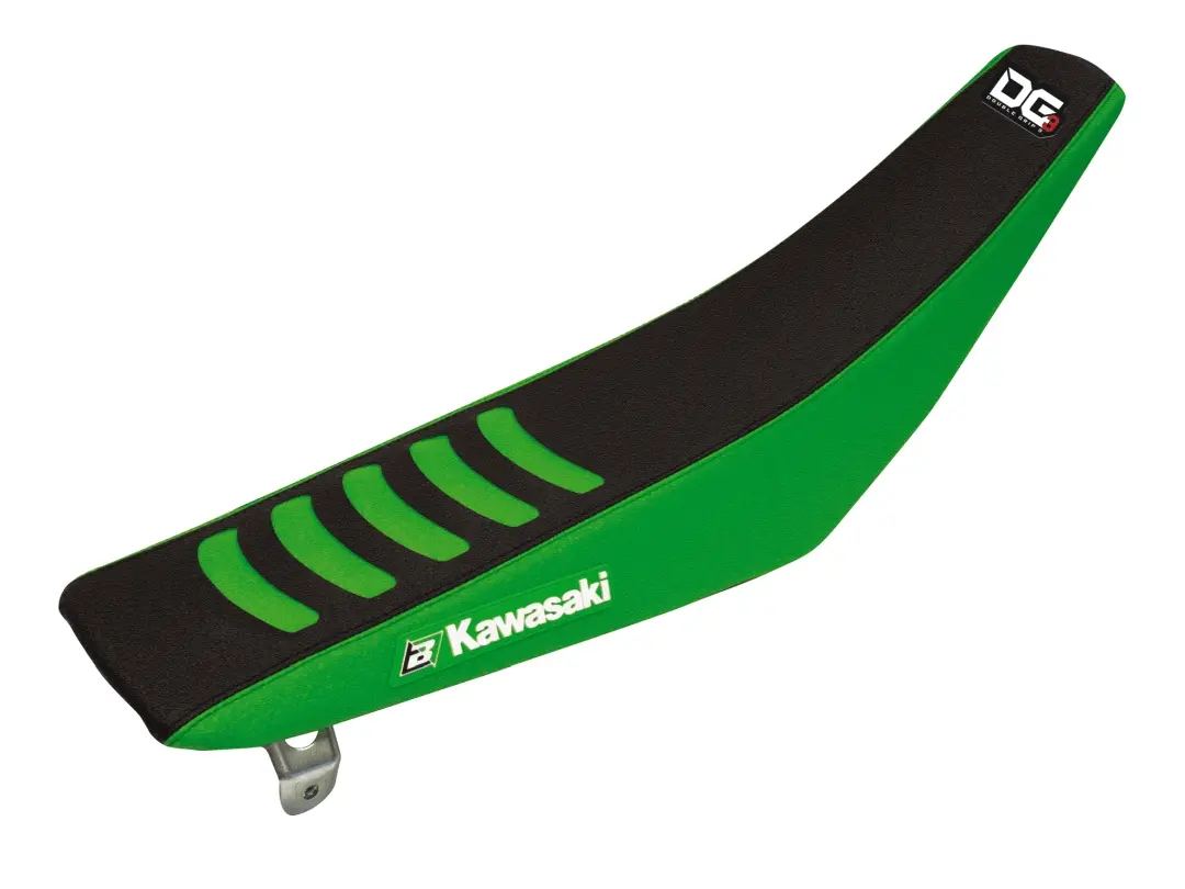 BLACKBIRD potah sedla KAWASAKI KX 85 01-13 DOUBLE GRIP 3 barva černá zelená ( )