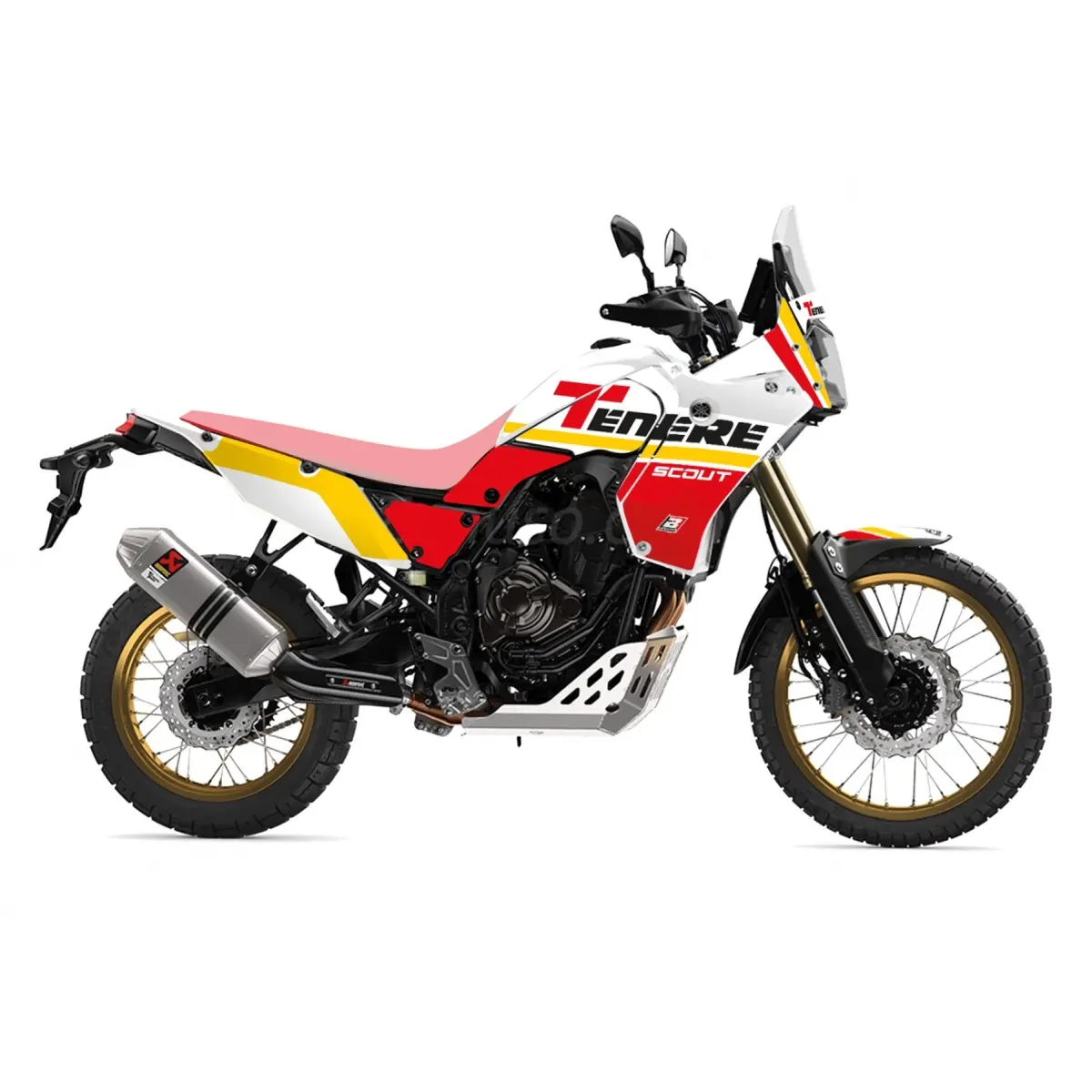 BLACKBIRD sada samolepek (dýhy) YAMAHA TENERE 700 20-23 RALLY RIDE barva červená ( )