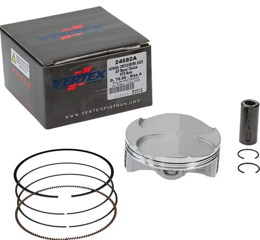 VERTEX píst HONDA CRF 250R/RX GP-RACER 22-25 (HC 14,4:1) (78.98mm) (STD. + 0,02mm) (24580C) (VERTEX píst HONDA CRF 250R/RX GP-RACER 22-25 (HC 14,4:1))