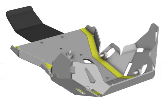 CROSSPRO kryt motoru hliníkový SUZUKI DR-Z4S, DR-Z4SM, DR-Z (DRZ) 400 25-, barva stříbrná (CROSSPRO kryt motoru hliníkový SUZUKI DR-Z4S, DR-Z4SM,)