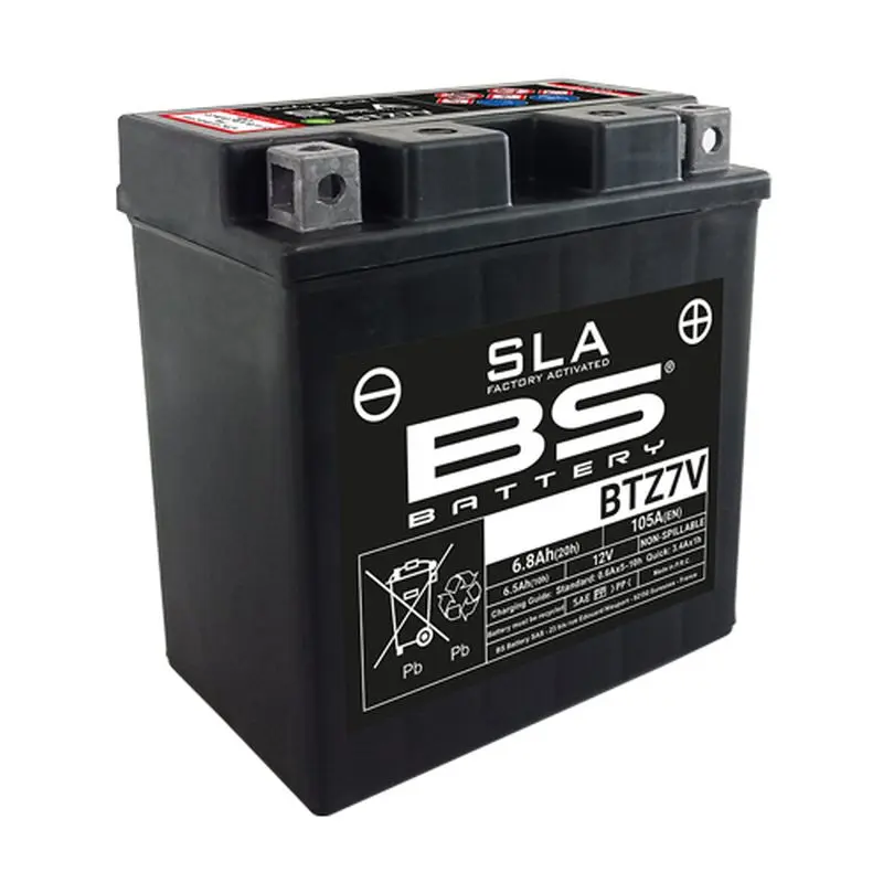 BS akumulátor BTZ7V (FA) (YTZ7V) 12V 6,5AH 113X70X121 bezúdržbový - zalitý (105A) (8) ( )