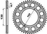 PBR zadní řetězové kolo 4376 45 C45 CAGIVA CANYON 600 (96-99), CANYON 500 (98-01) (JTR-BRAK) (ŘETĚZ 520) (MADE IN ITALY) ( )