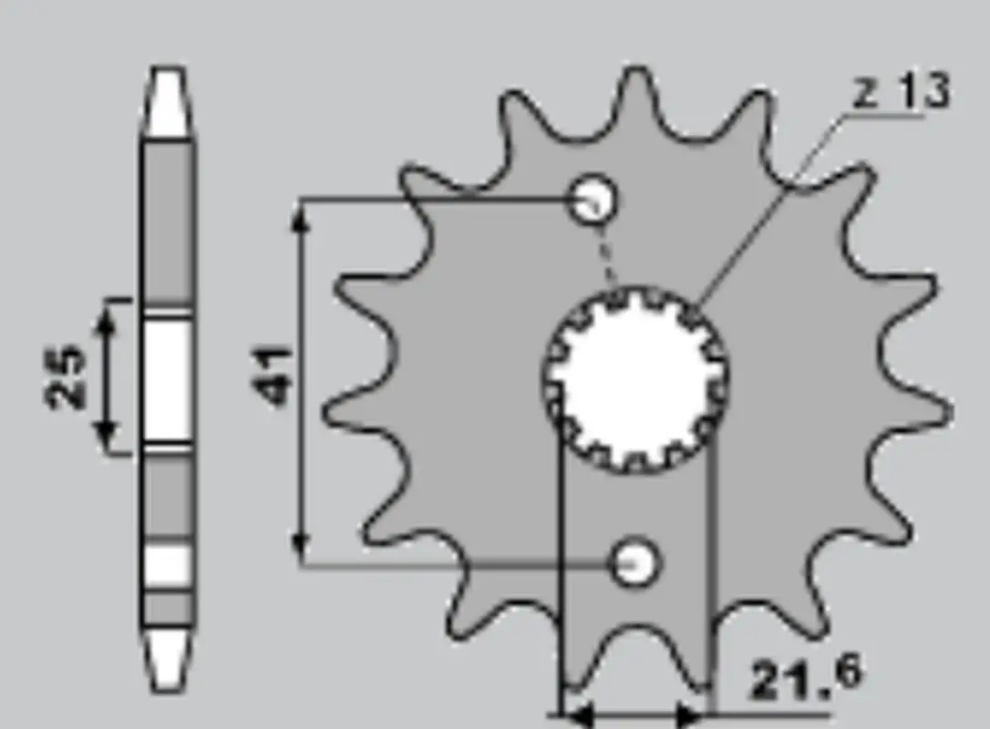 CHT přední řetězové kolo 438 14 (A4250436140) SUZUKI DR 650 ( )