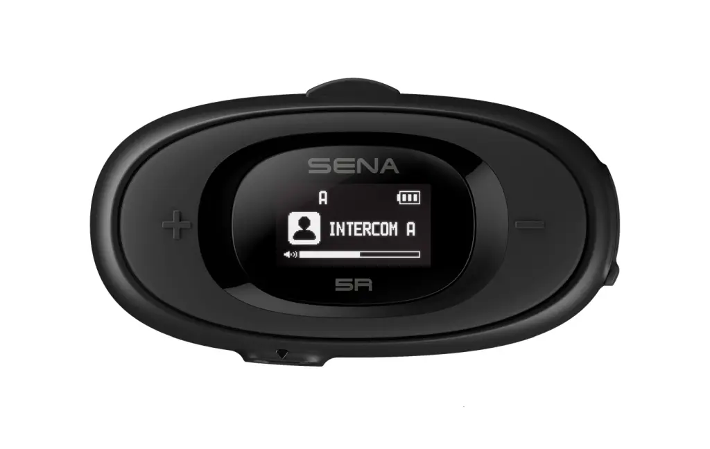 SENA interkom motocyklový 5R BLUETOOTH 5.1 do 700M s LCD displejem, reproduktory HD SPEAKERS a univerzální sadou mikrofonů ( 1 sada ) (EL) (SENA)