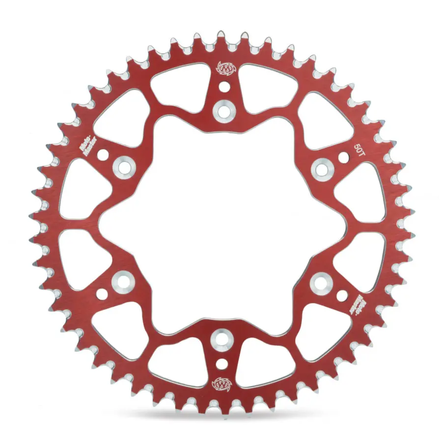 MOTO-MASTER zadní řetězové kolečko hliníkové T7075 (ERGAL) 289 53 (28953) barva červená HONDA CR/CRF '83-'25, BETA RR '13-'25 (JTR210.53) (řetěz 520)