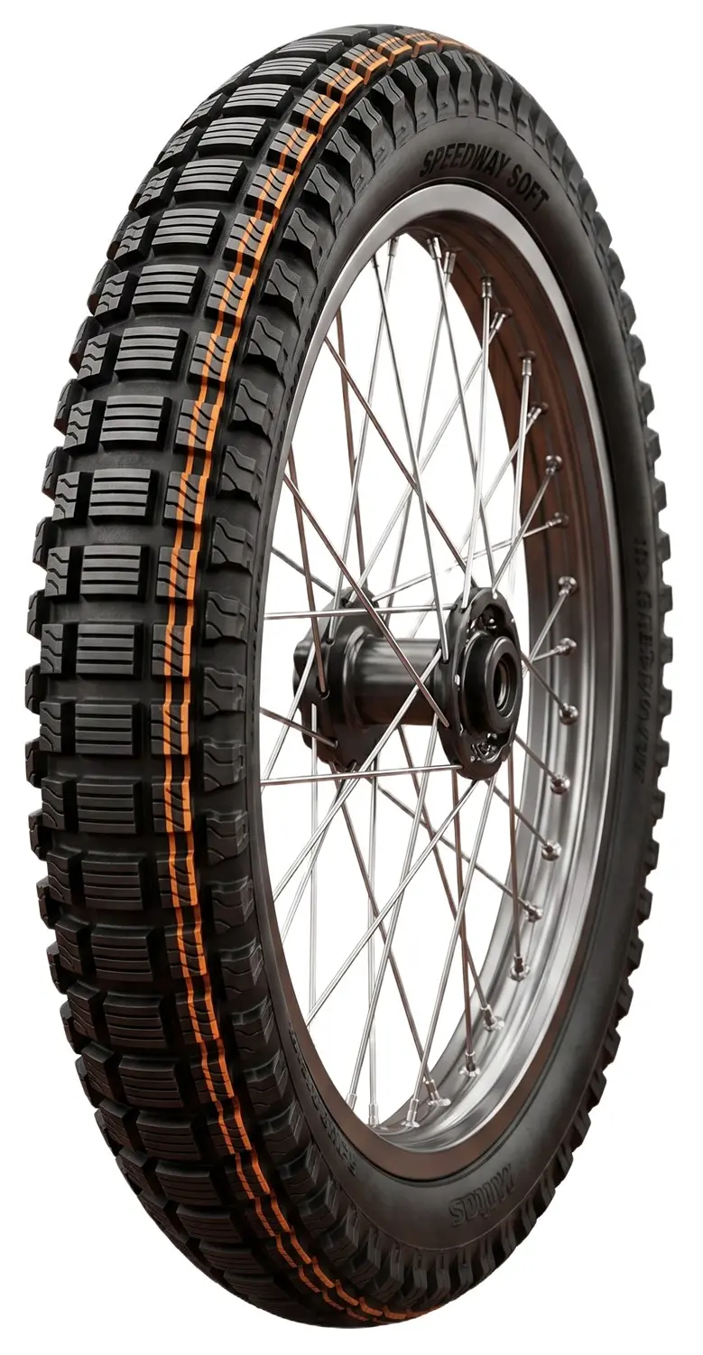 MITAS 2.75-22 SPEEDWAY SOFT 50R NHS TT (DVOJITÝ ORANŽOVÝ PROUŽEK) ZADNÍ DOT 2025 (DOT:XTDP) (náhradní:70000351) ( )