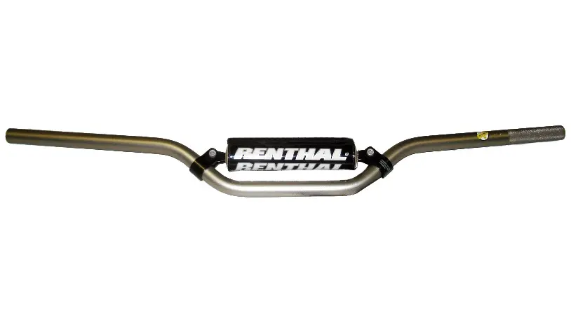 RENTHAL řidítka 7/8 (22mm) TRIAL 5.5 HANDLEBAR SILVER barva stříbrná s chráničem ( )