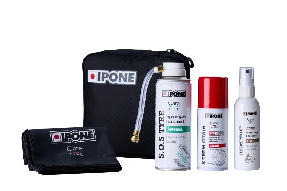 IPONE ROAD TRIP KIT - cestovní sada (SOS TYRE+X-TREM ROAD+HELMET OUT) (CARELINE)(AKC) (20) ( )