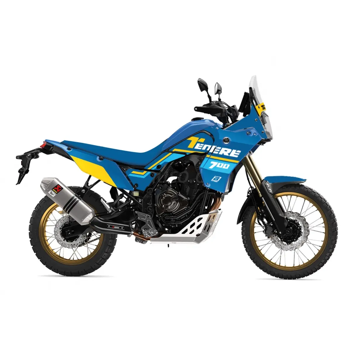 BLACKBIRD sada samolepek (dýhy) + potah sedla YAMAHA XTZ 700 TENERE 20-23 (T7) barva modrá černá ( )