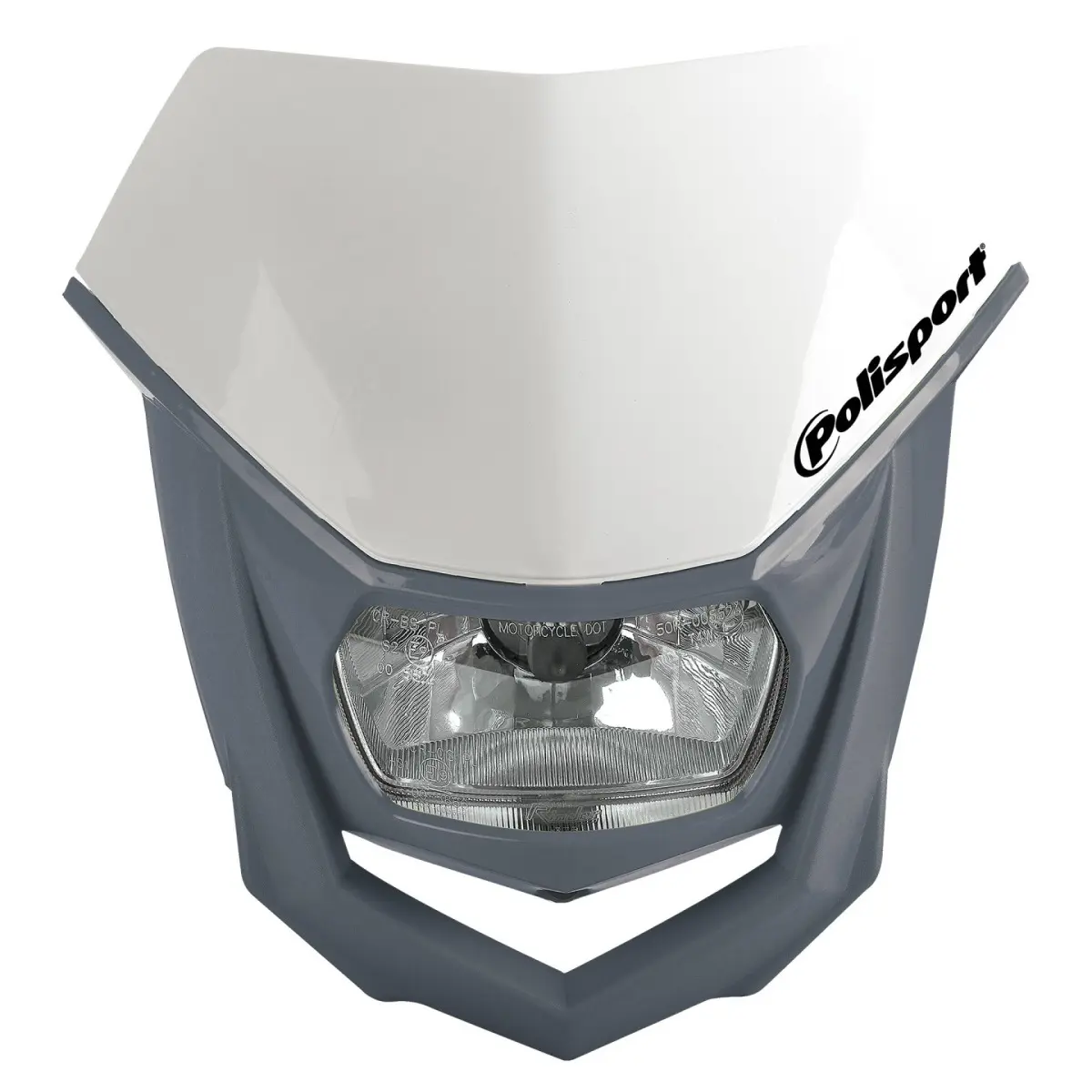POLISPORT světlomet přední model HALO (žárovka halogen) barva bílá/šedá ( )