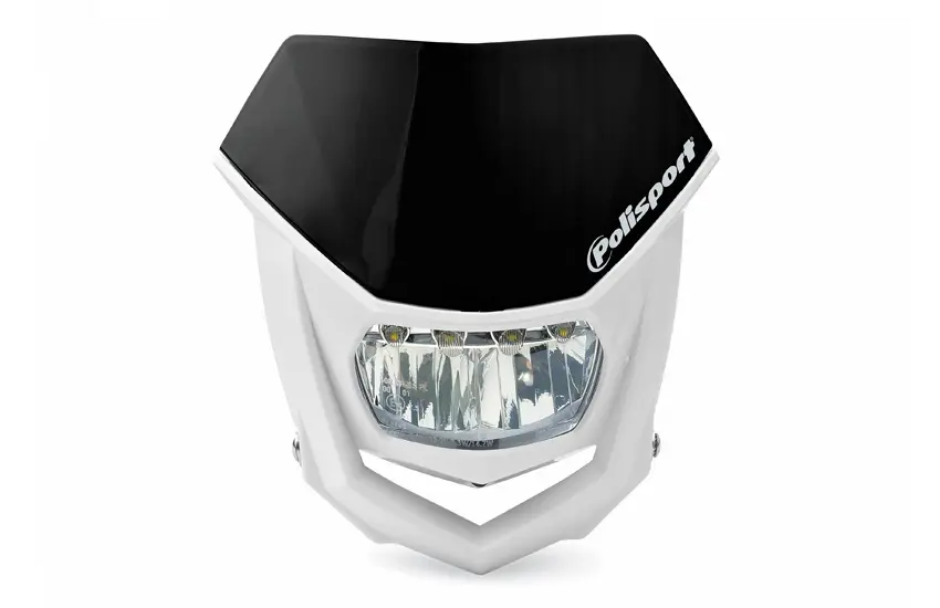 POLISPORT světlomet přední model HALO LED (žárovka LED stejnosměrný proud 12V) barva černá/bílá ( )
