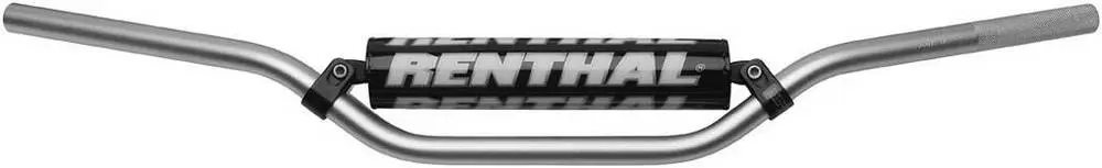 RENTHAL řidítka 7/8 (22mm) MX HANDLEBAR SILVER RC PADDED barva stříbrná s chráničem ( )
