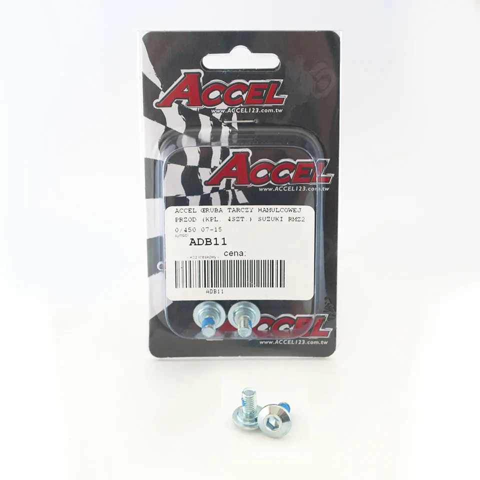 ACCEL šrouby brzdového kotouče přední (komplet 4kusů-M6) SUZUKI RMZ 250/450 '07-'16 (ACCEL šrouby brzdového kotouče přední (komplet 4kusů-M6) SUZUKI)