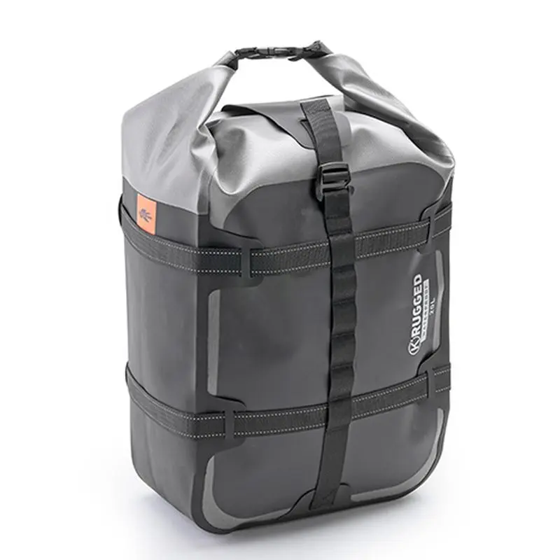 KAPPA brašna na sedadlo / nosič 20L 100% voděodolná barva černo-stříbrná (K' RUGGED) (45X27X19cm) ( )