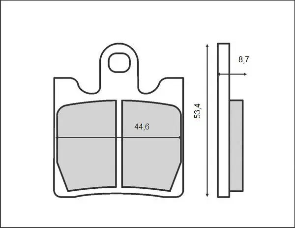 BRENTA brzdové destičky KH283 / KH423 (organické) ( )