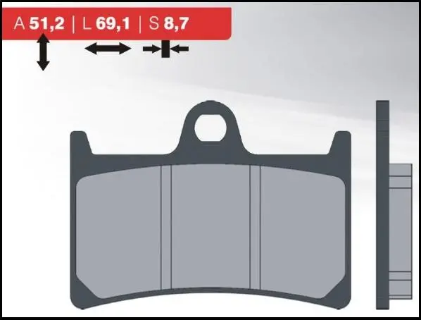 BRENTA brzdové destičky KH252 / KH380 (organické) ( )