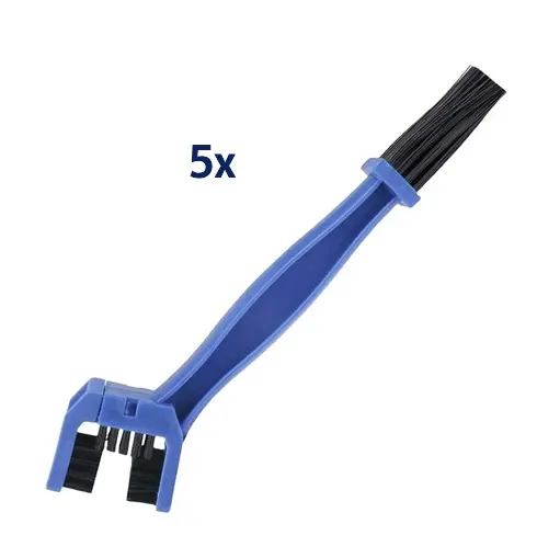 BIKETEC sada 5 kusů kartáčů na čištění řetězu 25,6cm X 6cm X 3,2cm barva modrá ( )