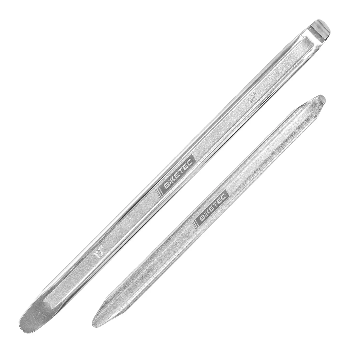 BIKETEC sada 1X montážní páka na pneumatiky rovná / plochá 300 X 22 X 6 mm (30 cm)+ 1X montážní páka na pneumatiky rovná / plochá 400 X 25 X 9 mm (40