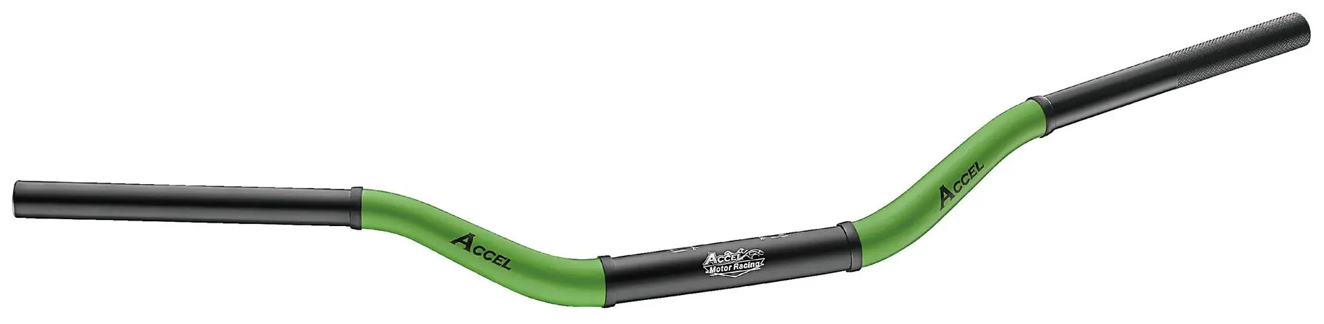 ACCEL řidítka hliníková 28,6 mm TAPER MX vzor HONDA CR vysoká (7075-T6) ergal dvoubarevná zelená+černá (šířka 790mm, výška 101mm) ( )