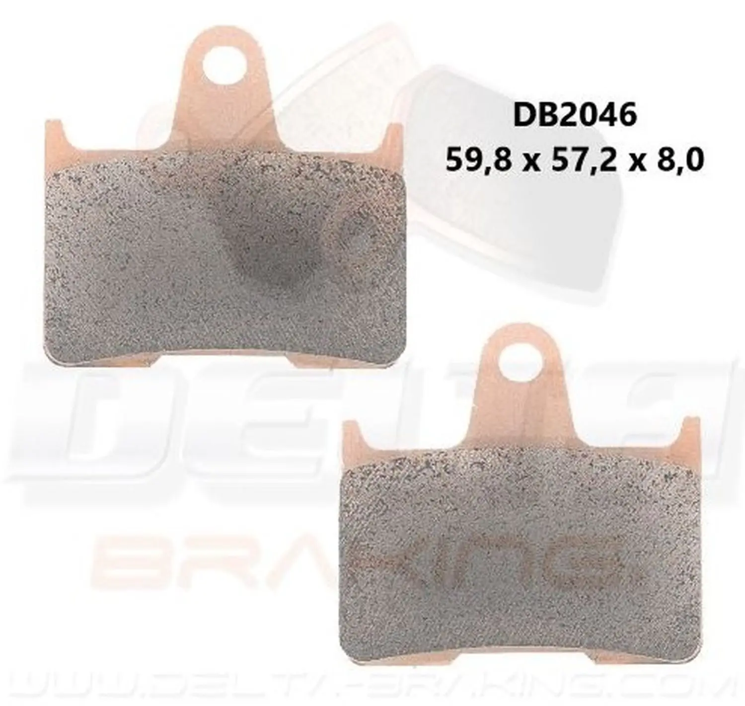 DELTA BRAKING brzdové destičky KH254 ( )