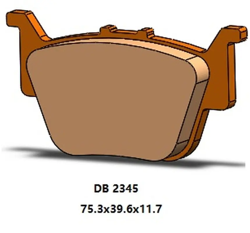 DELTA BRAKING brzdové destičky KH714 zadní HONDA SXS 500 PIONEER 15-23, SXS 520 PIONEER 21-25, SXS 700 PIONEER 16-25 (DELTA BRAKING brzdové destičky)