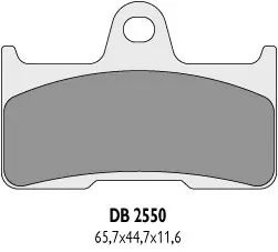 DELTA BRAKING brzdové destičky KH344 YAMAHA YFM 660 02-08 zadní - nahrazuje DB2550MX-D a DB2550QD-D ( )