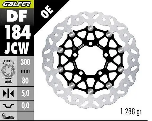 GALFER přední brzdový kotouč KAWASAKI EN 650 VULCAN 15-; ER-6F/N 05-; ZX-6R 06-12; VERSYS 650 06-; VERSYS 1000 12-14; Z 750 07-; Z 1000 07- (FLOATECH)