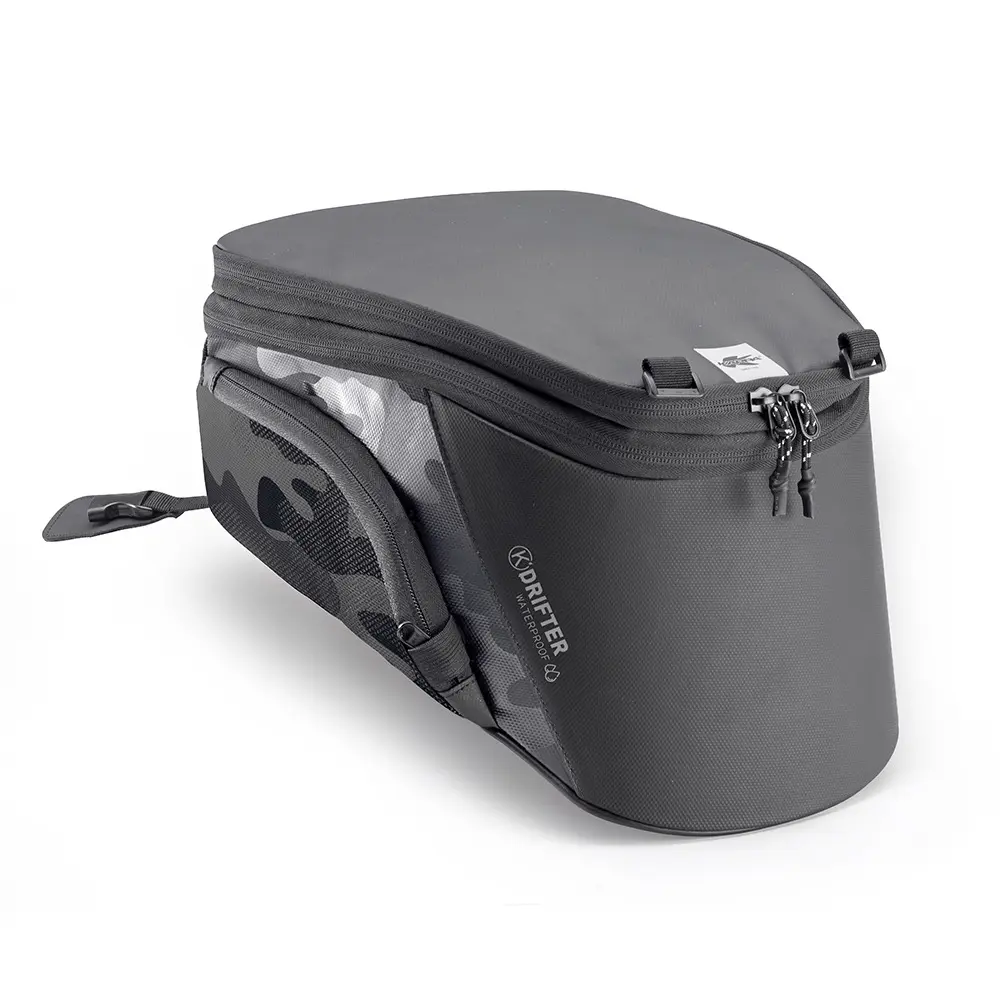 KAPPA brašna na nádrž pro upevnění Tanklock 10L-15L (výška 17-25cm X šířka 25cm X délka 29cm) barva černá/maskáčová (K'DRIFTER) - nahrazuje RA311RA