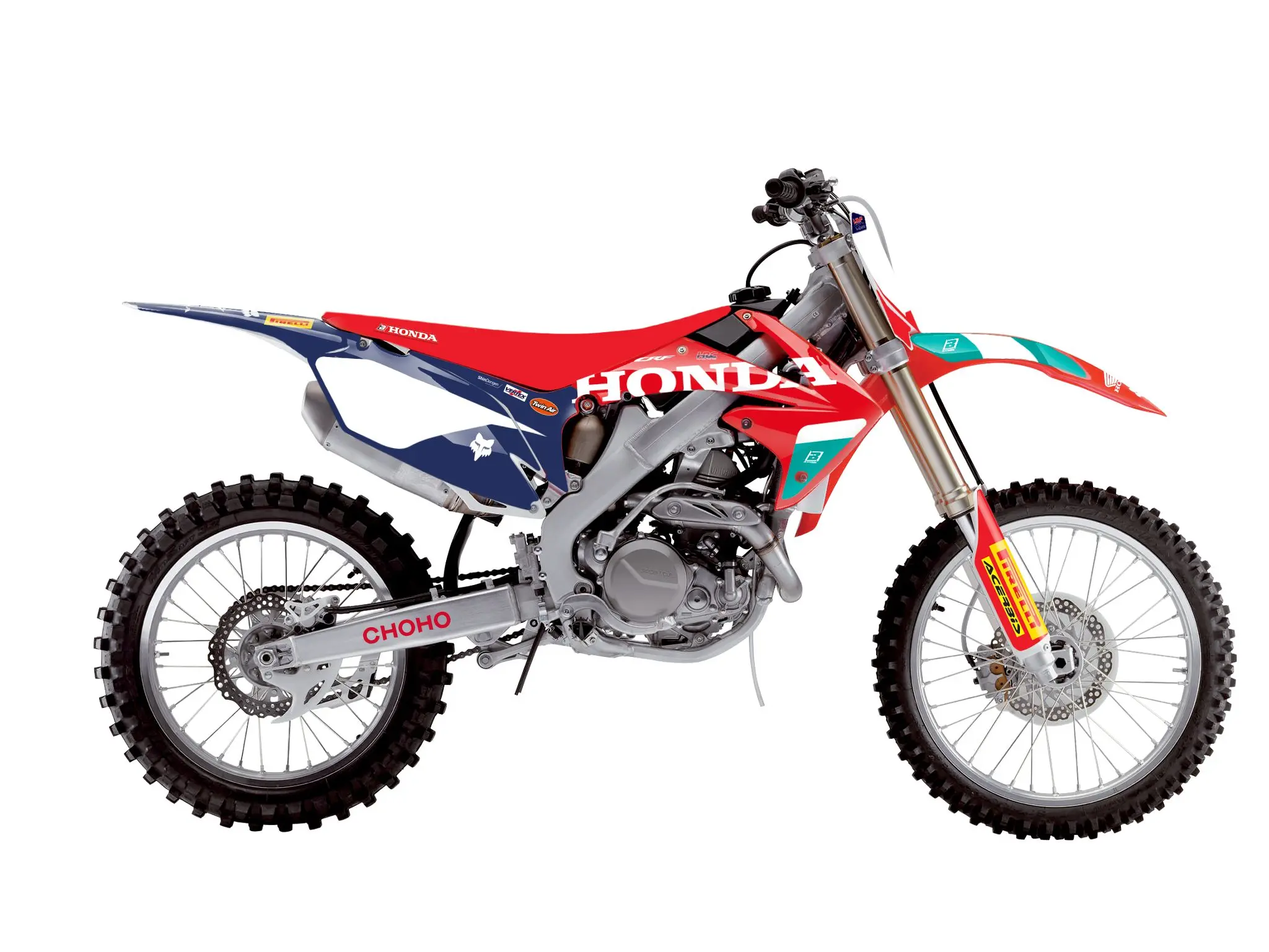 BLACKBIRD sada samolepek (dýhy) HONDA CRF 250R 10-13; CRF 450R 09-12 REPLICA TEAM HRC 25 HONDA ( )