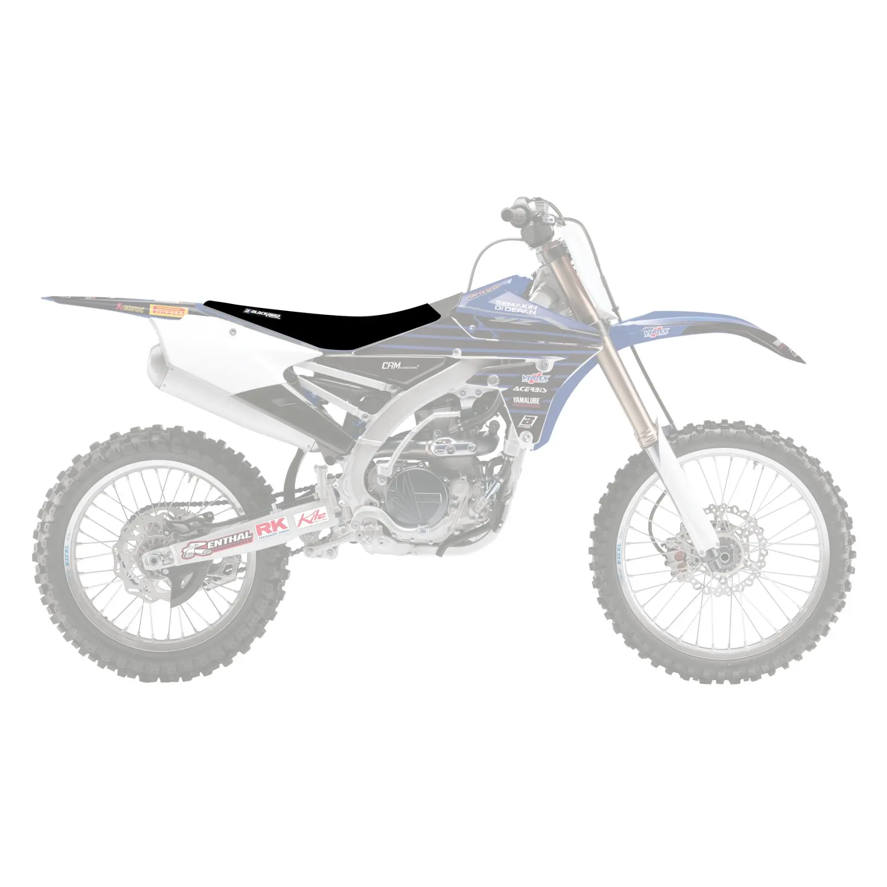 BLACKBIRD kompletní sedlo YAMAHA YZ 250F 14-18, YZF 450 14-17, WR 250F 15-19, WR 450F 16-18 MOON YAMAHA vysoké (+15mm) ( )