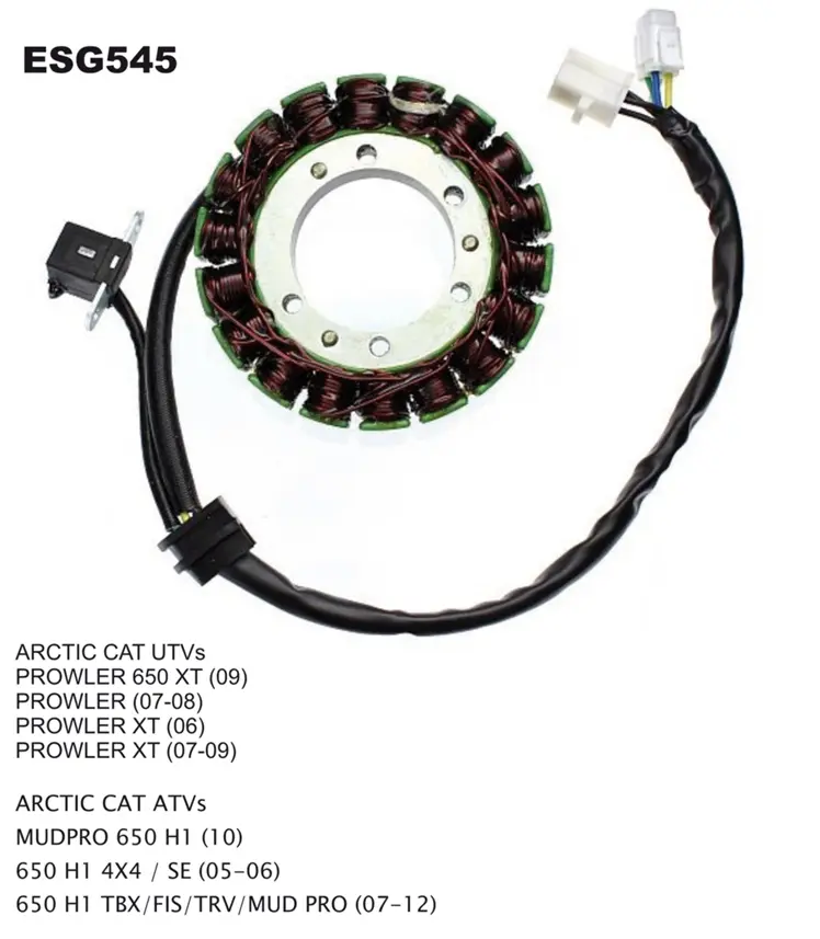 ELECTROSPORT vinutí alternátoru (stator) ARCTIC CAT 650 H1 (06-) (0802-037) ( )