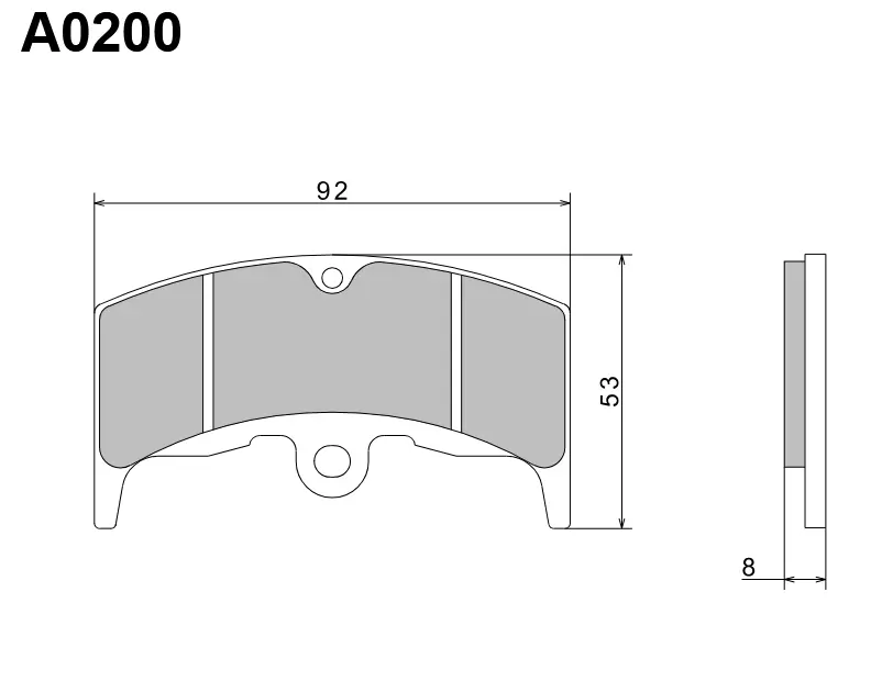 NISSIN brzdové destičky KH80 PREMIUM SEMI-METALLIC (sintrované) (ECE R90) vyrobeno v Japonsku (2P-222NS) ( )