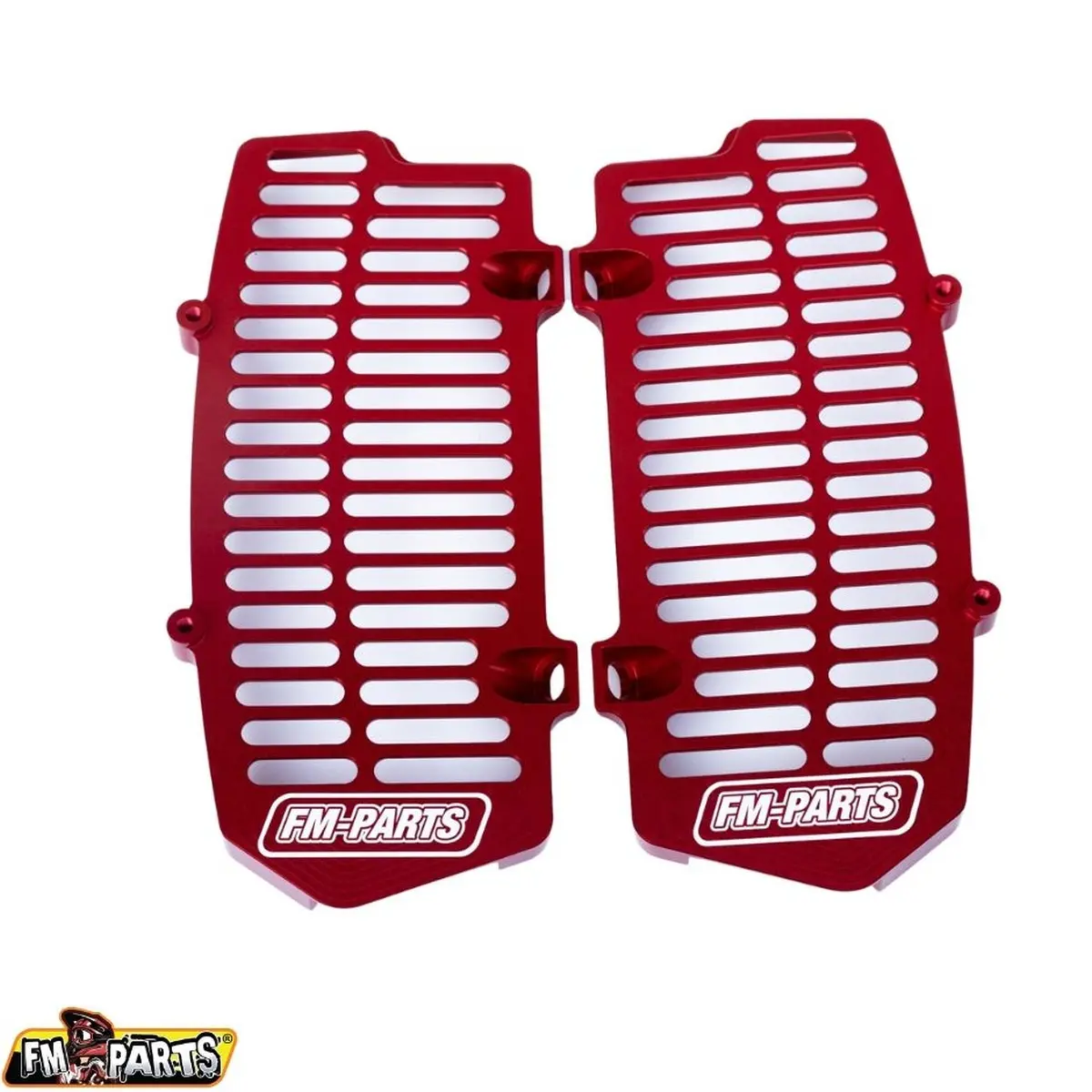 FM-PARTS kryty chladiče (mřížky) hliník KTM/HUSQVARNA/GAS GAS 20-26 TBI /TPI barva červená ( )