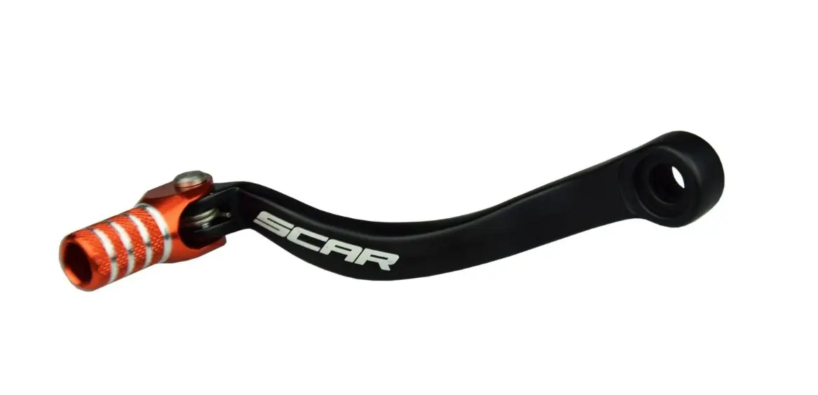SCAR RACING páka řazení KTM SXF (SX-F) 250 / 450 13-16, SX 125 / 250 90-16, EXC 125 / 150 / 250 / 300 13-16 barva černá/oranžová ( )