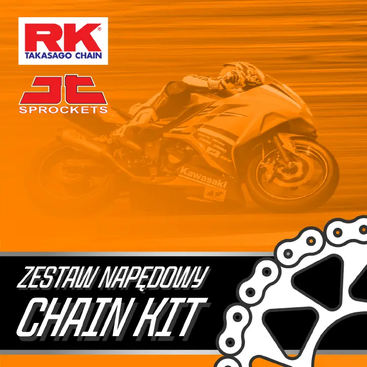 RK sada pohonu kompletní YAMAHA FZ6 N / S FAZER '04-'10 (16/46/530ZXW-118KG) (řetězová kolečka JT, zadní černé, řetěz RK ZXW černý, spojka) ( )