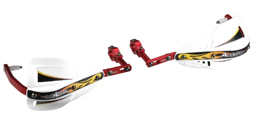 ACCEL chrániče páček s hliníkovým upevněním ENDURO 22mm (HG- barva černá, SD- barva červená) ( )