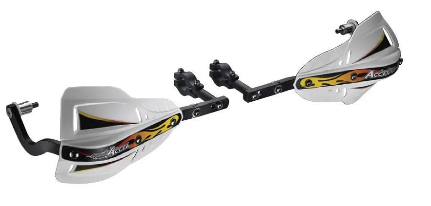ACCEL chrániče páček s alu upevněním ENDURO 28mm (HG- barva černá, SD- barva červená) ( )