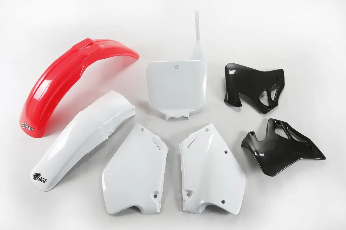 UFO kompletní sada plastů HONDA CR 125 95-97, barva OEM 97 (bílá/červená/černá) (UFO kompletní sada plastů HONDA CR 125 95-97, barva OEM 97)