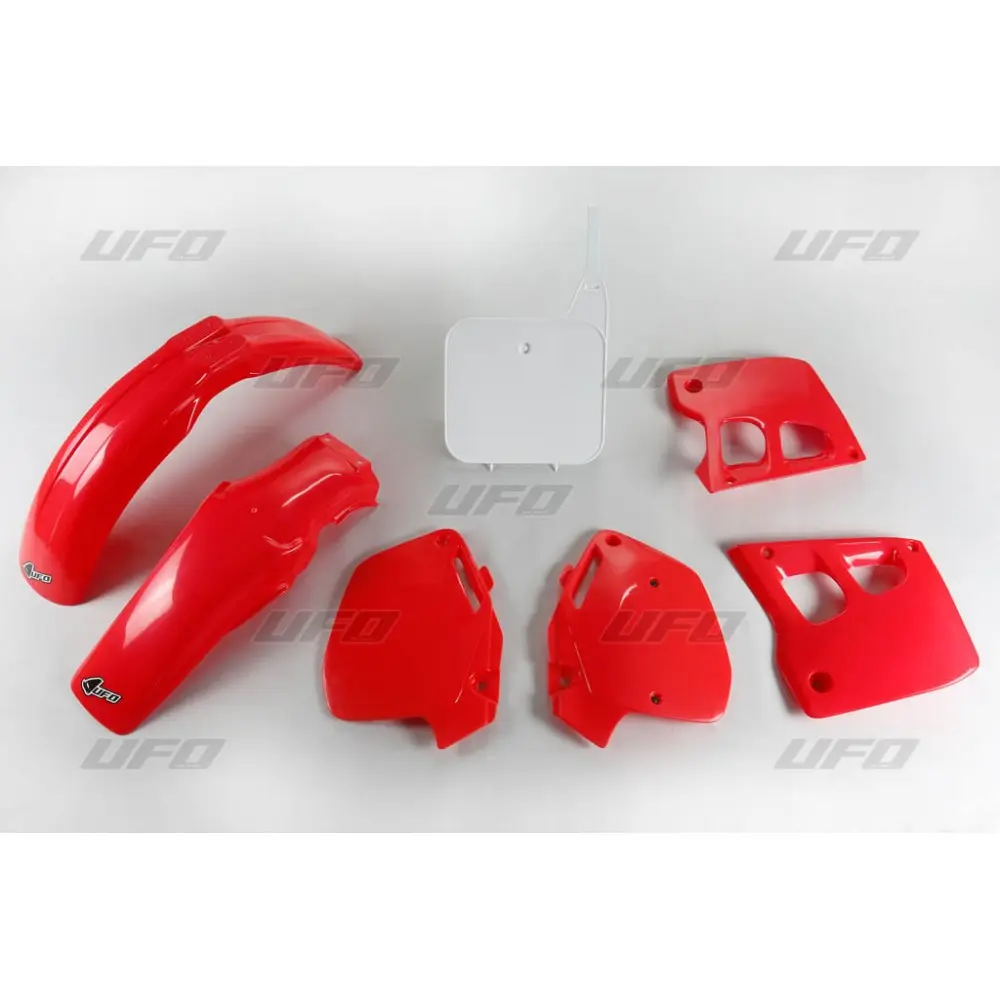 UFO kompletní sada plastů HONDA CR 125 91-92, CR 250 90-91, barva OEM 92 (červená/bílá) (HO097E999W) ( )