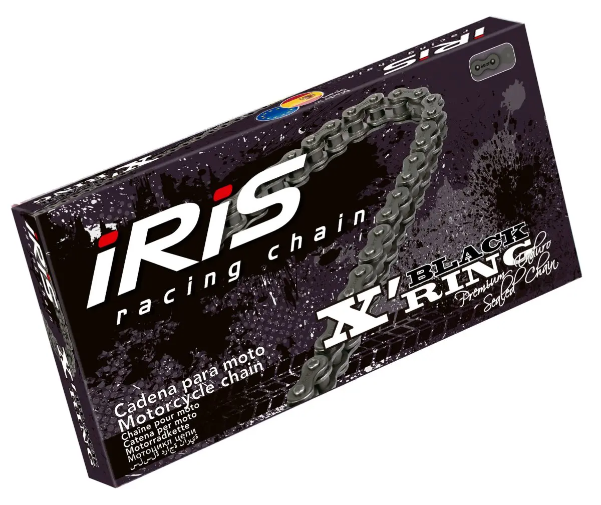 IRIS hnací řetěz 525 XR-102 (102-článků) X-RING rozpojený + nýtovací spojka přírodní barva (do 900ccm) ( )