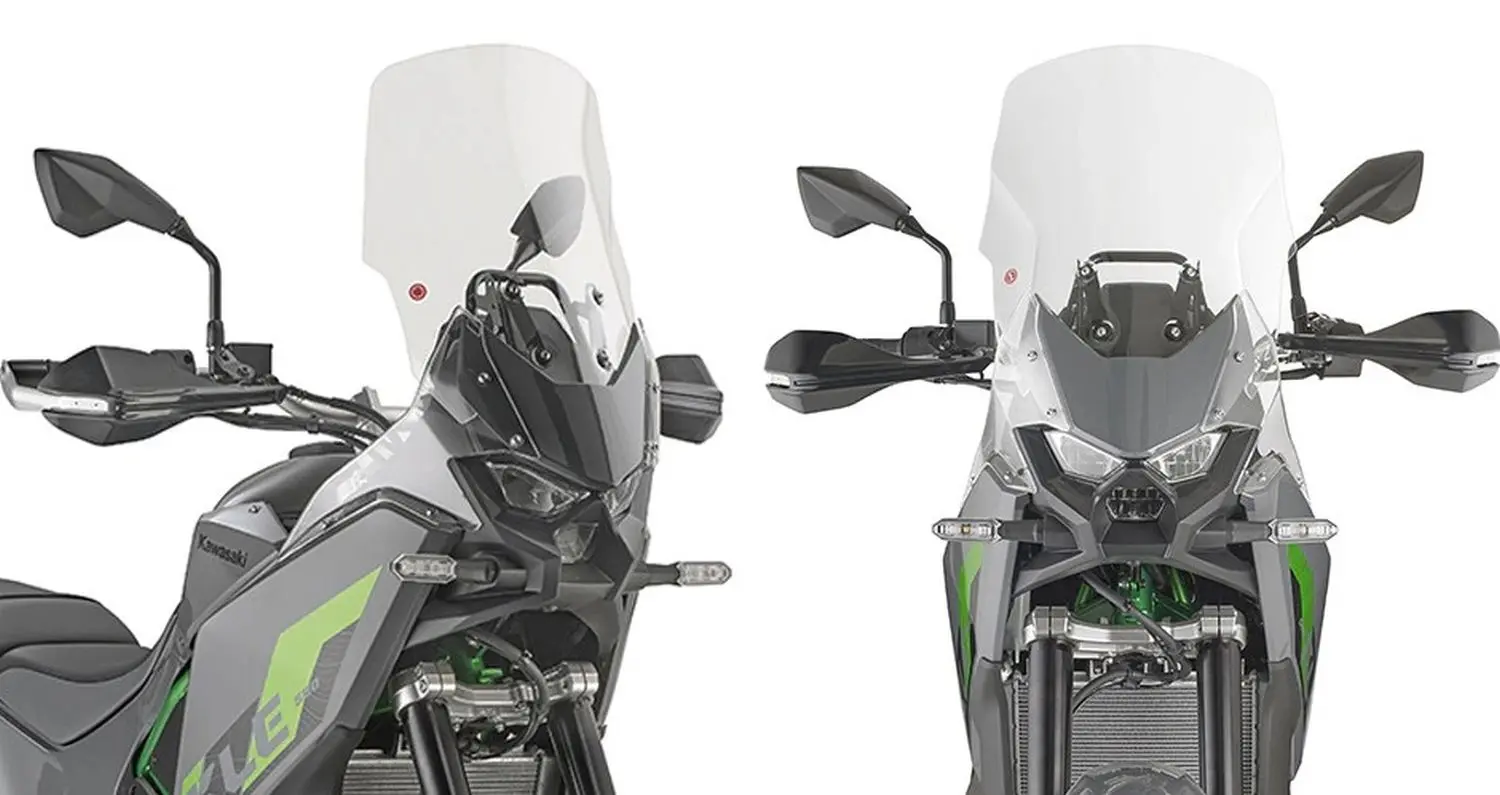 KAPPA plexi KAWASAKI KLE 500 / SE '26- (46 x 39 CM) čiré ( )