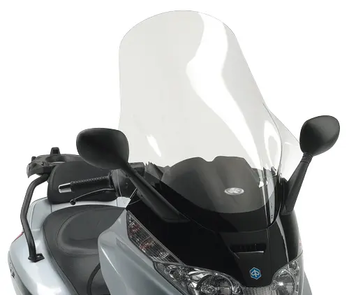 KAPPA plexi štít PIAGGIO X-EVO 125/250/400 (07-11), X8 125/150/200/250/400 (04-10) 80x60cm průhledná ( )