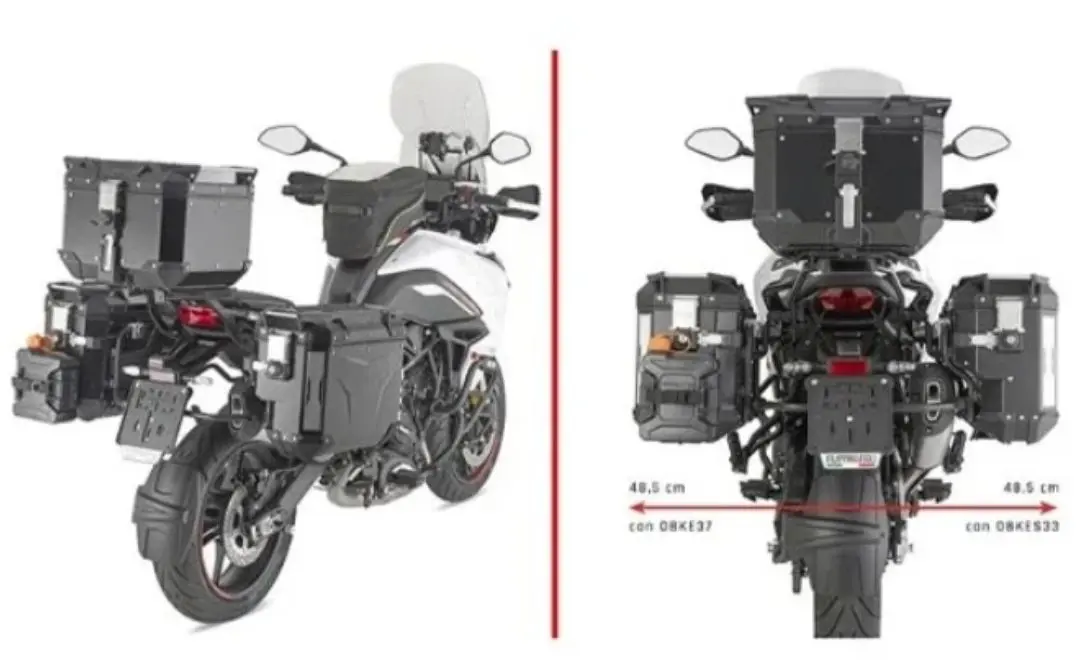 KAPPA boční nosič kufru MONOKEY CAM SIDE BENELLI TRK 702 / X 23-25 - pod kufry KVG K'VOYAGER ALU - pravý KVGS33 WCIĘTY ( )