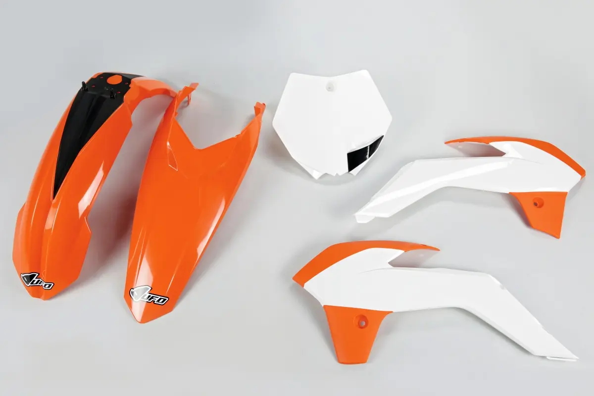 UFO kompletní sada plastů KTM SX 85 13-17 barva OEM 15 (oranžová/bílá) ( )