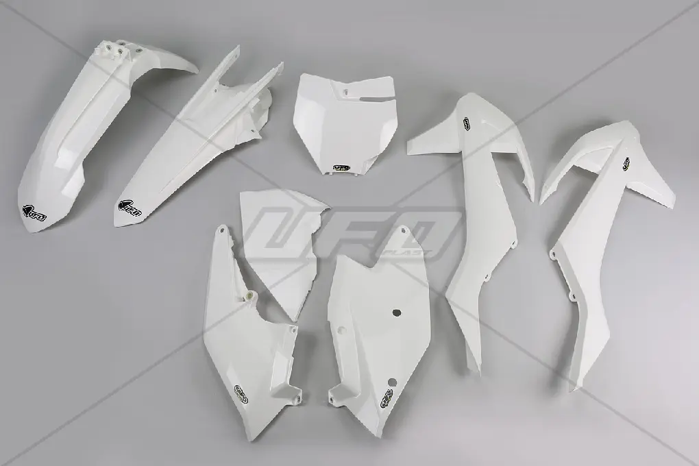 UFO kompletní sada plastů KTM SX/SXF 16-18 ( kromě SX 250 16) barva bílá (KT517E047) ( )