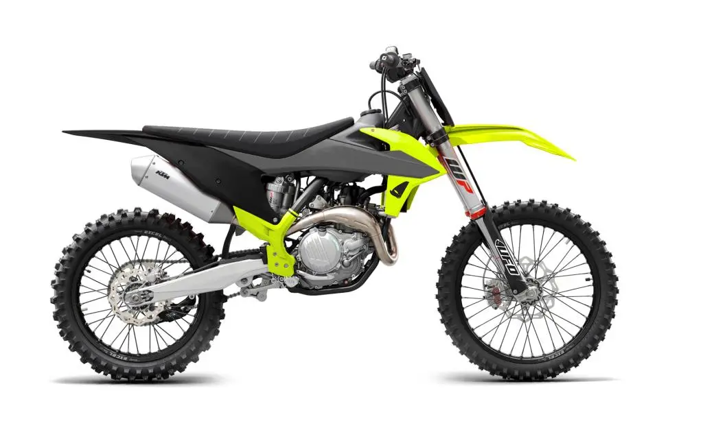 UFO kompletní sada plastů KTM SX/SXF 19-22 barva šedá / černá / žlutá fluorescenční ( včetně krytů přední vidlice, rámu a samolepek ) ( )