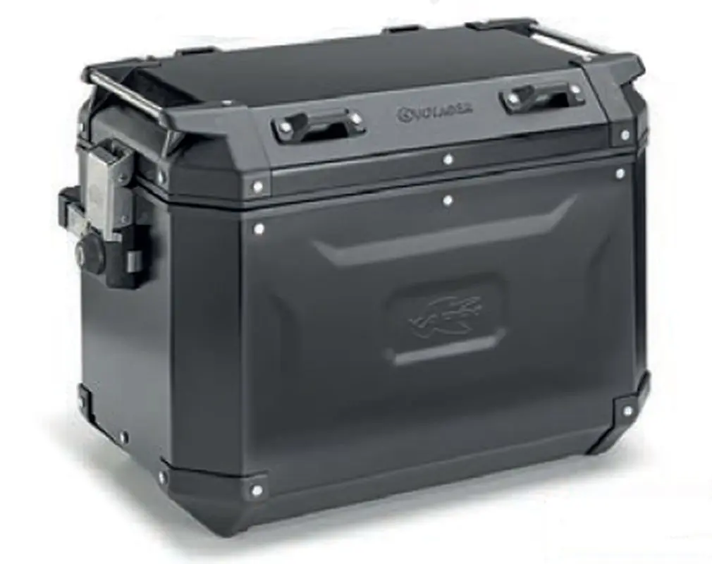 KAPPA boční kufr 48L MONOKEY CAM SIDE KVG48B KVOYAGER hliníkový pravý barva černá anodizovaný BLACK LINE ( )