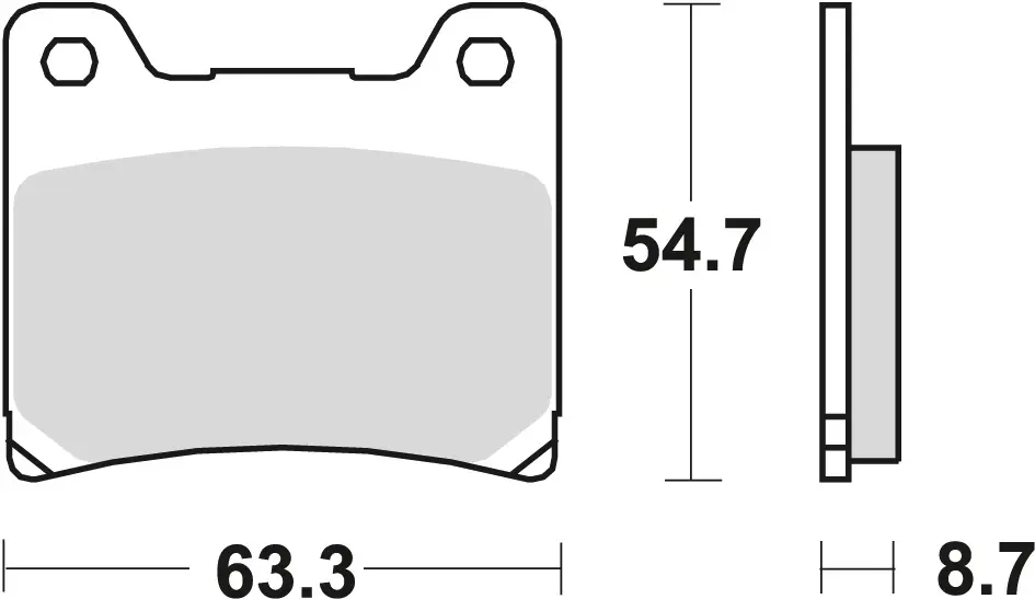 TRW ZF brzdové destičky KH88 organické YAMAHA TZR 125 88-00, FZR 600 89-95, YZF 600 96-02, FZ 750 85-94, XV 750 89-92, YZF 750 93-98, TDM 850 91-96,