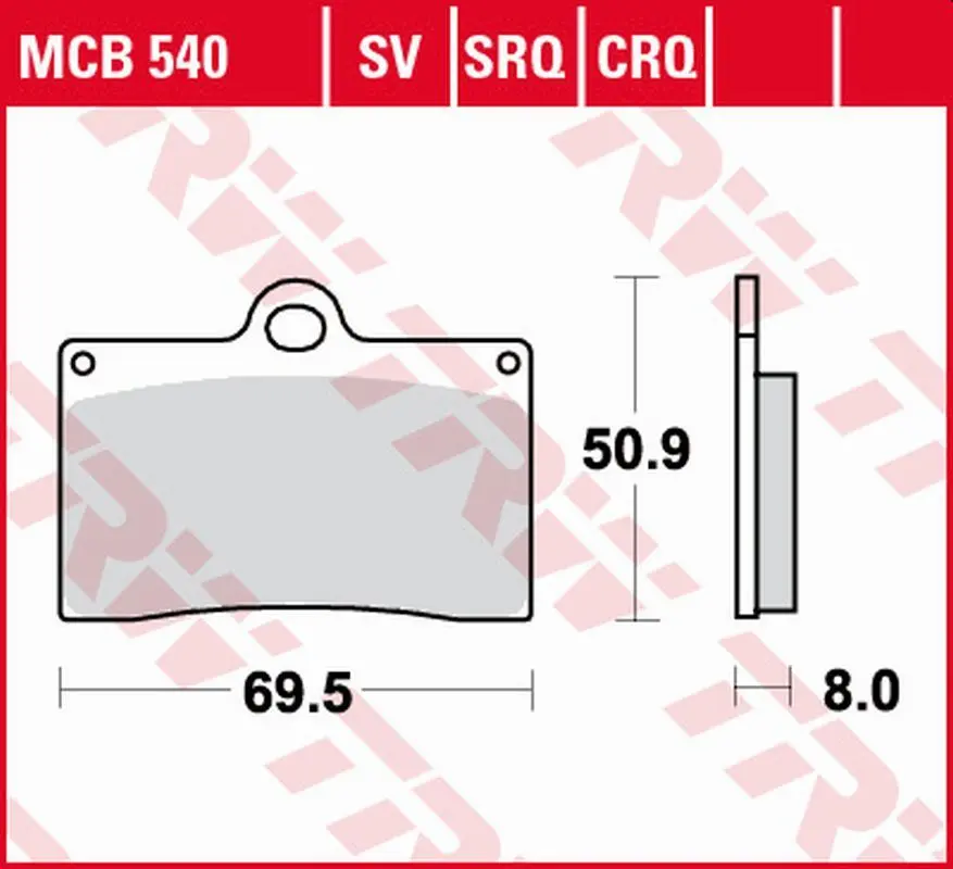 TRW ZF brzdové destičky KH095 sintrované street APRILIA RS4 125 11-16, DUCATI MONSTER 600 94-98, KTM DUKE 620 94-98, MOTO GUZZI CALIFORNIA 1100 98-05,